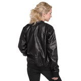 Ghost Dimension Leather Bomber Jacket
